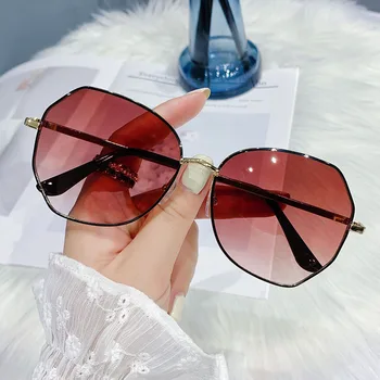2021 Oblikovalec blagovne Znamke sončna Očala Za Ženske Modni Poligon Kovinski Okvir sončna očala Luxury Letnik Ženska Očala UV400 Očala