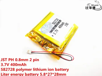 3,7 V 400mAh 582728 Litij-Polymer Li-Po baterija li ionska Baterija za Polnjenje Lipo celic Za Bluetooth zvočnik PDA prenosni GPS