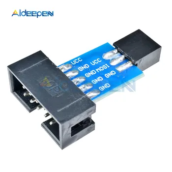 5pcs/Veliko 10Pin, Da 6PiN Pretvori V Standardni 10 Pin-Do 6-Pin Adapter Odbor Za ATMEL STK500 AVRISP USBASP ISP Vmesnik Pretvornik