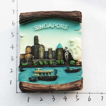 Azija Singapur Turistični Spominek Hladilnik Magneti Okraski, Izdelki Ročne Obrti, Magnetni Hladilnik Zbirka Darilo