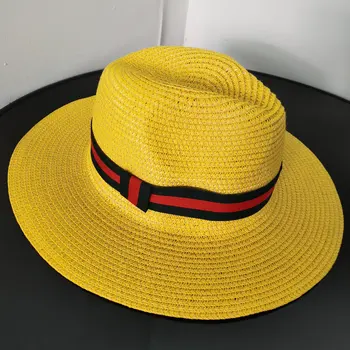 Debelo Slame fedoras gospa, poletni klobuki vantage skp panamski klobuk krog vrh slame skp ženske klobuk tassel klobuk na debelo