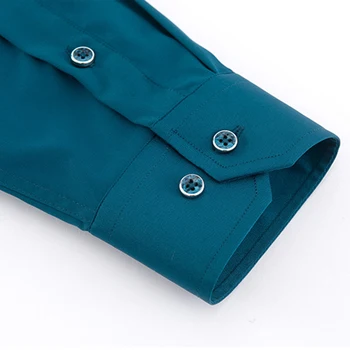 Men ' s Long Sleeve Obleko Srajco, ki Niso Železo Barva Osnovne Poslovne Socialne Stretch Poletje Nov Modni Udobno Formalno Majice