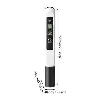 PH Meter Kakovosti Vode Tester Digitalni TDS ES Meter Obseg 0-9990 Večnamensko Vode, Temperatura, Čistost Meter TEMP PPM Tester