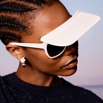 Pravokotnik zložljiva sončna očala ženske moški 2022 zunanje trgovine flip up sončna očala črna bela moda oculos de sol feminino uv400