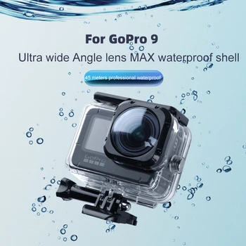 Pregledna Potapljanje Lupini Polje zaščitno ohišje vodotesno okvir ohišje za GoPro HERO9 Max objektiv športne kamere pribor