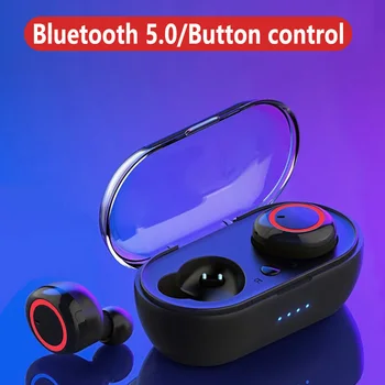 TWS Bluetooth Slušalke Brezžične Slušalke HiFi Stereo Bluetooth Slušalke Igralec Šport Čepkov z Mikrofonom za Pametni telefon