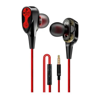 Žične Slušalke z Mikrofonom Glasbe Slušalka Super Bass Zvok Slušalke Dual Enota Stereo Gaming Slušalke za Telefon Apple MP3 Igralec