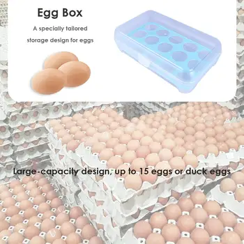 15 Omrežja Plastični Jajce Škatla Za Shranjevanje Jajčni Kartone Prenosni Divje Piknik Jajce Organizator Hrani Imetnik Hladilnik Kuhinjske Potrebščine