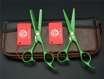 6 inch Profesionalne Frizerske škarje las škarje nastavite Barber škarje Ravne Redčenje Las Škarje za Rezanje