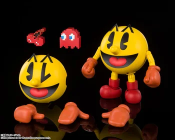 Bandai Model SHF Pac Man 40. Obletnica Edition Rdeče duha obraz duha Dejanje Figurals Brinquedos Model