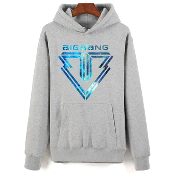 Kpop BigBang Jakno plašč zimski pulover s kapuco moški ženske korejski navijači podporo hoodie majica hip hop plus velikost trenirko