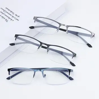 Novi Anti-Modra Svetloba Poslovnih Obravnavi Očala Moški Ženske Letnik Pol Okvir Zaščito Za Oči Ultra Lahka Očala Računalnik Očala