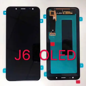 Original Super AMOLED Za Samsung Galaxy J6 2018 J600 J600F J600Y LCD zaslon na dotik in Steklena plošča Skupščine
