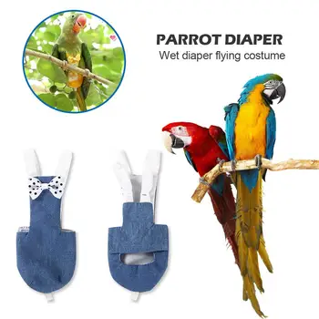 Ptica Papiga Plenic Polet bo Ustrezala Nappy Oblačila za Zeleno Lice Conure Parakeet Cockatiels Golobov Srednje Velikih Hišnih Ptic