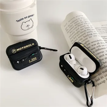 Silikonski Pokrov Ustvarjalne Piskač Keychain za Airpods Pro 3 Brezžične Bluetooth Slušalke Primerih Pribor Za AirPods 1 2